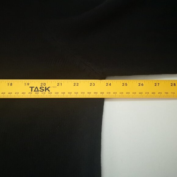 Holiday Time Ladies Black with Red Trim Christmas Sweater - Picture 5 of 6